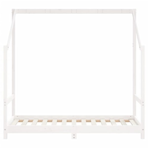 Estrutura de cama infantil 80x160 cm pinho maciço branco - 685113 - Image 3