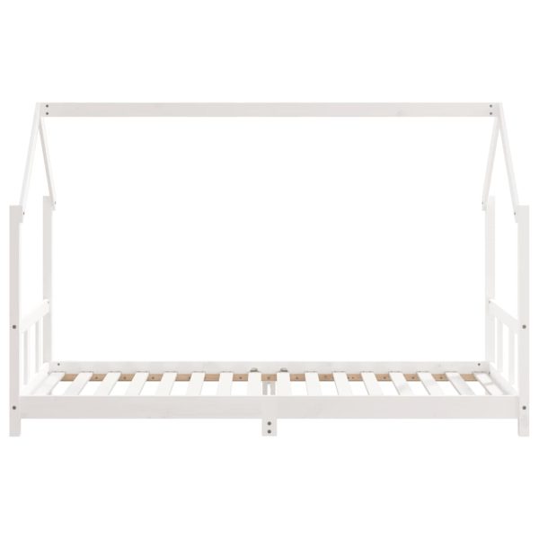 Estrutura de cama infantil 90x200 cm pinho maciço branco - 685131 - Image 3