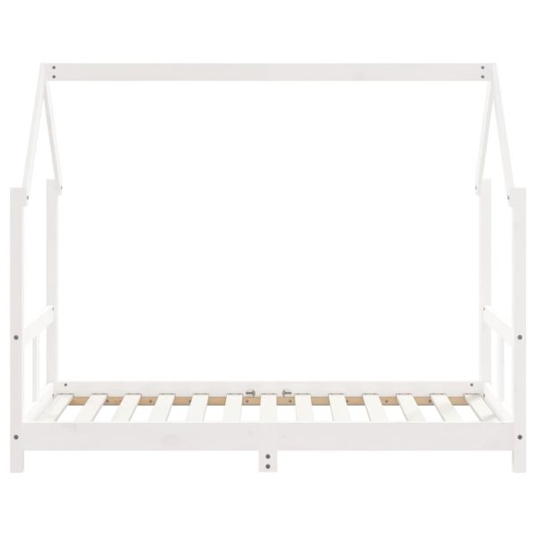 Estrutura de cama infantil 80x160 cm pinho maciço branco - 685141 - Image 3