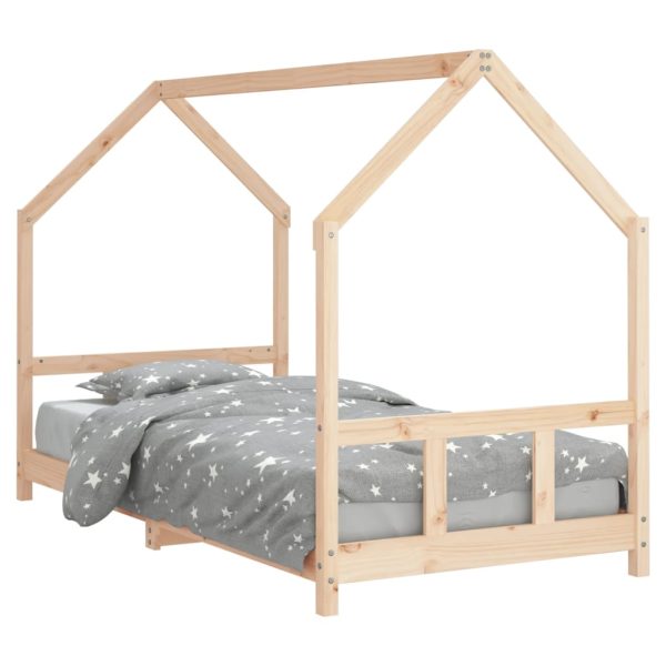 Estrutura de cama infantil 90x190 cm madeira de pinho maciça - 685145