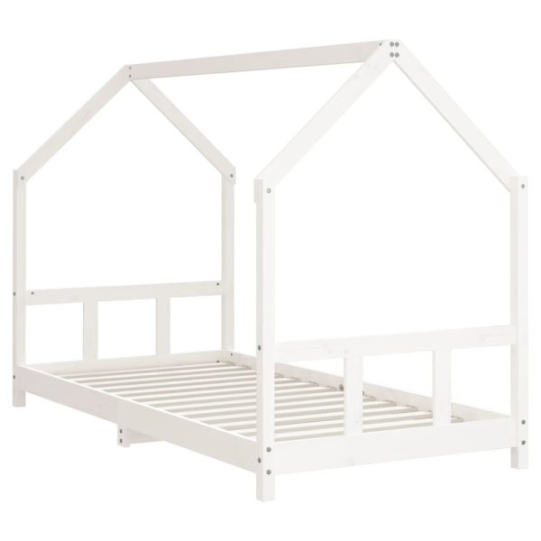 Estrutura de cama infantil 90x190 cm pinho maciço branco - 685147 - Image 2