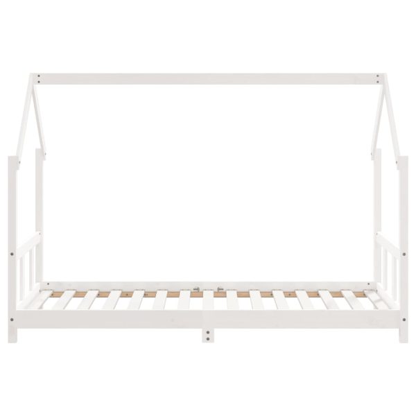 Estrutura de cama infantil 90x190 cm pinho maciço branco - 685147 - Image 3