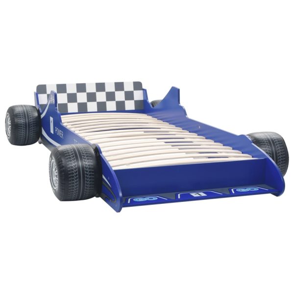 Cama carro de corrida para crianças 90x200 cm azul - 685428 - Image 2