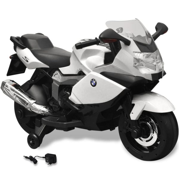 Motocicleta eléctrica BMW 283 para crianças- branca 6V - 22372