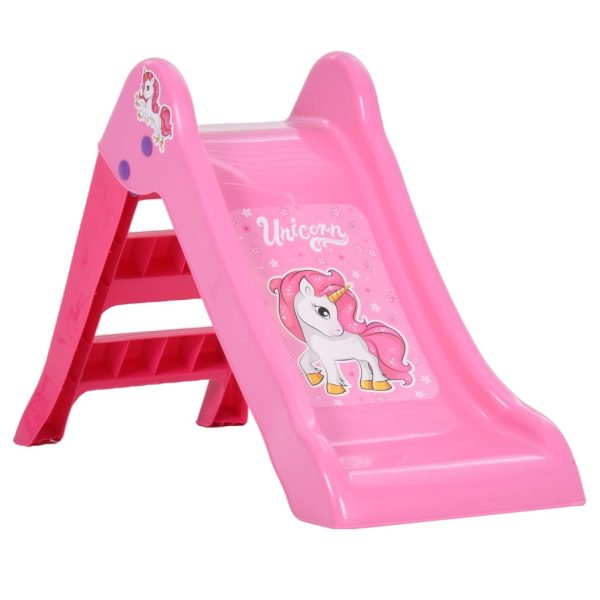 Escorrega infantil dobrável 111 cm rosa - 755911