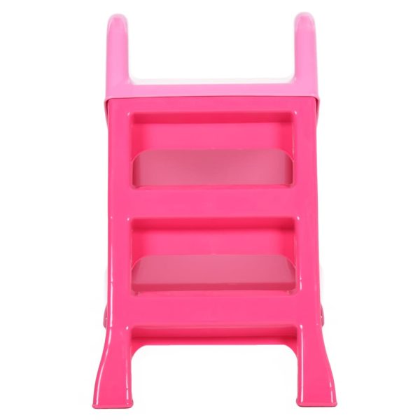 Escorrega infantil dobrável 111 cm rosa - 755911 - Image 3