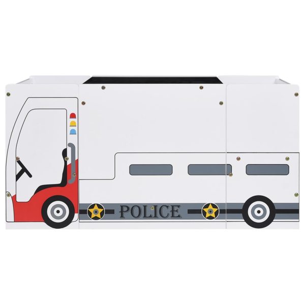 3 pcs conj. mesa e cadeiras infantil design carro policia MDF - 308832 - Image 3