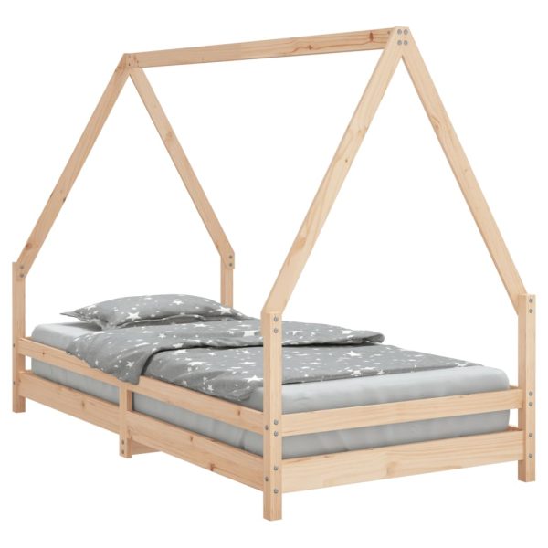 Estrutura de cama infantil 90x190 cm madeira de pinho maciça - 685335