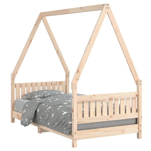 Estrutura de cama infantil 80x160 cm pinho maciço - 685347