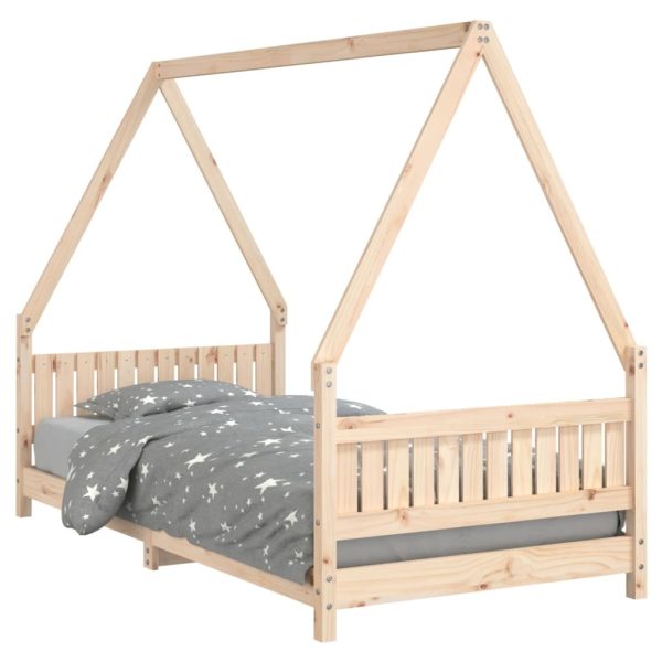 Estrutura de cama infantil 90x190 cm madeira de pinho maciça - 685350