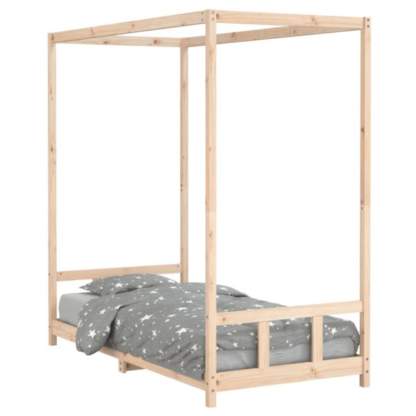 Estrutura de cama infantil 90x190 cm madeira de pinho maciça - 685359