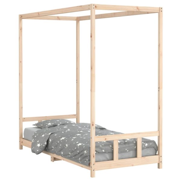 Estrutura de cama infantil 90x200 cm pinho maciço - 685365