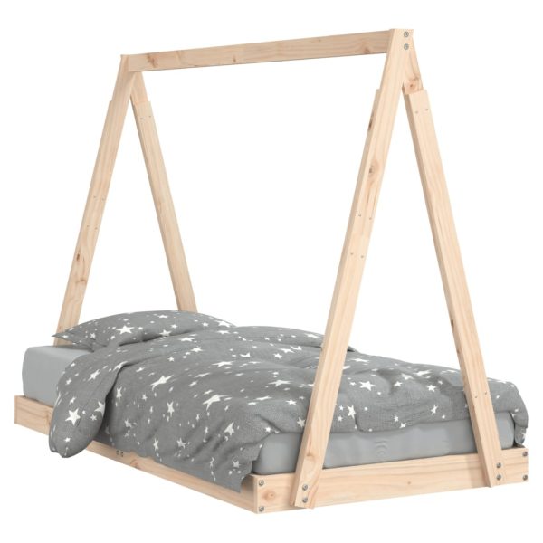 Estrutura de cama infantil 80x160 cm pinho maciço - 685371