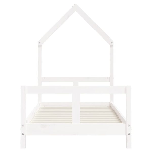 Estrutura de cama infantil 80x160 cm pinho maciço branco - 685413 - Image 3