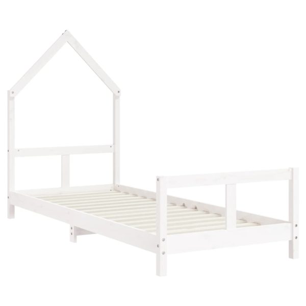 Estrutura de cama infantil 80x200 cm pinho maciço branco - 685425 - Image 2