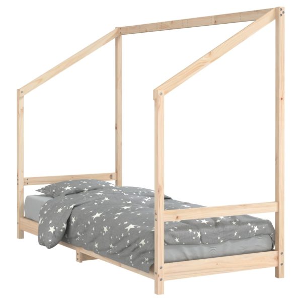 Estrutura de cama infantil 80x200 cm madeira de pinho maciça - 685435