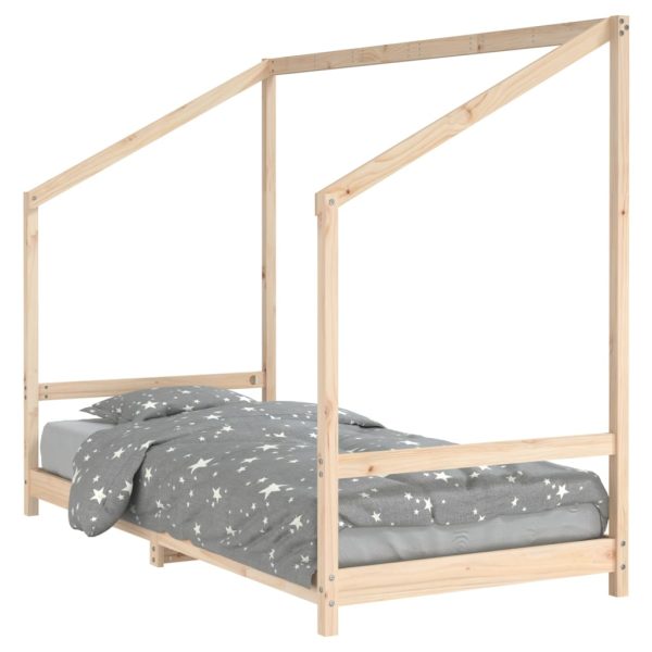 Estrutura de cama infantil 90x200 cm pinho maciço - 685441