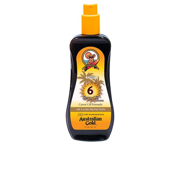 AUSTRALIAN GOLD SUNSCREEN SPF6 fórmula spray óleo de cenoura 237 ml