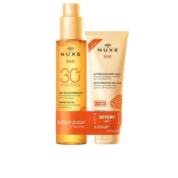 NUXE SUN ACEITE BRONCEADOR ROSTRO Y CUERPO SPF30 LOTE 2 pz   