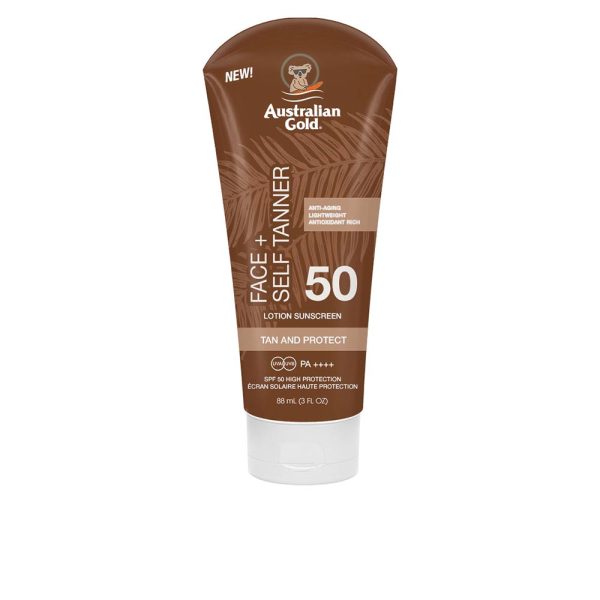 AUSTRALIAN GOLD FACE SELF TANNER SPF50 protetor solar 88 ml