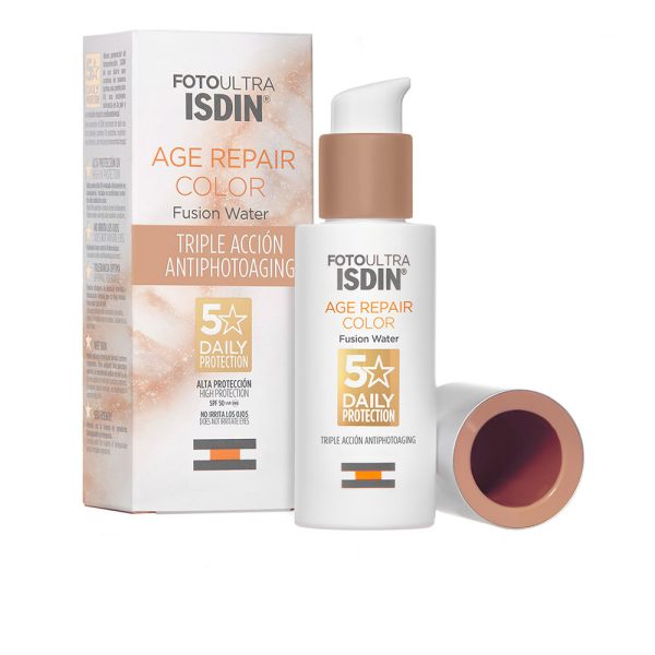 ISDIN FOTO ULTRA água de fusão de cor reparadora de idade SPF50 50 ml