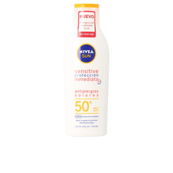 NIVEA SUN ANTIALERGIAS SOLARES sensitive SPF50+ leite 200 ml