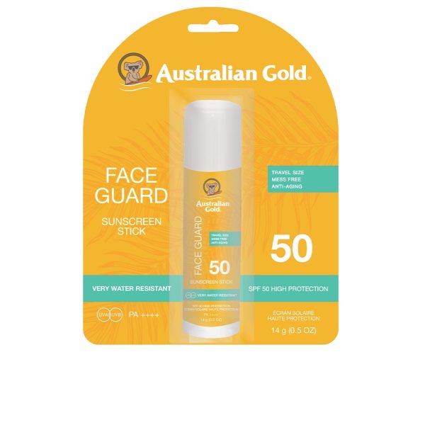 AUSTRALIAN GOLD FACE GUARD SPF50 protetor solar em  stick 14 gr