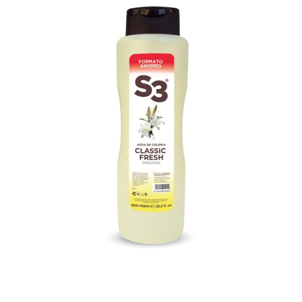 Colônia S-3 CLASSIC FRESH 25% + 600 ml