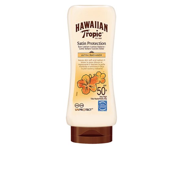 HAWAIIAN TROPIC SATIN loção solar ultra-radiante SPF50+180 ml