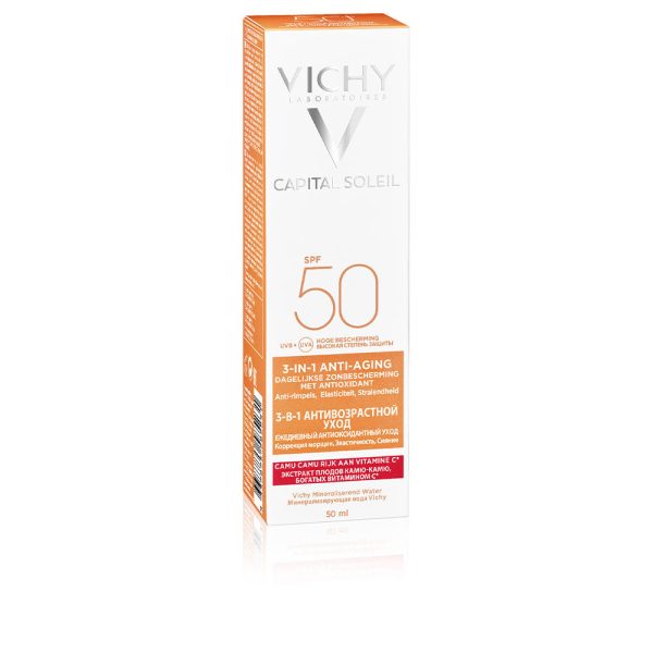 VICHY CAPITAL SOLEIL cuidados antioxidantes anti-envelhecimento SPF50 50 ml