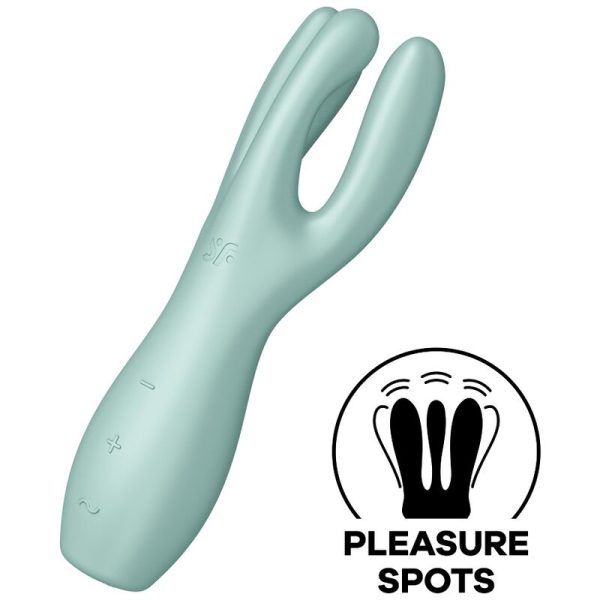 VIBRADOR SATISFYER THREESOME 3 - MENTA