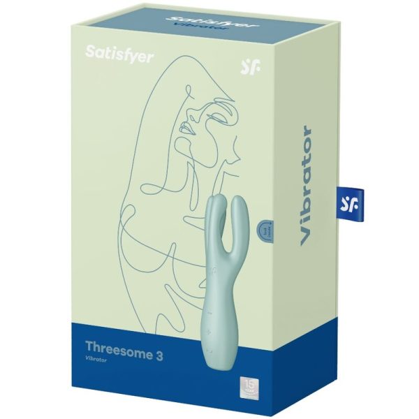 VIBRADOR SATISFYER THREESOME 3 - MENTA - Imagen 4