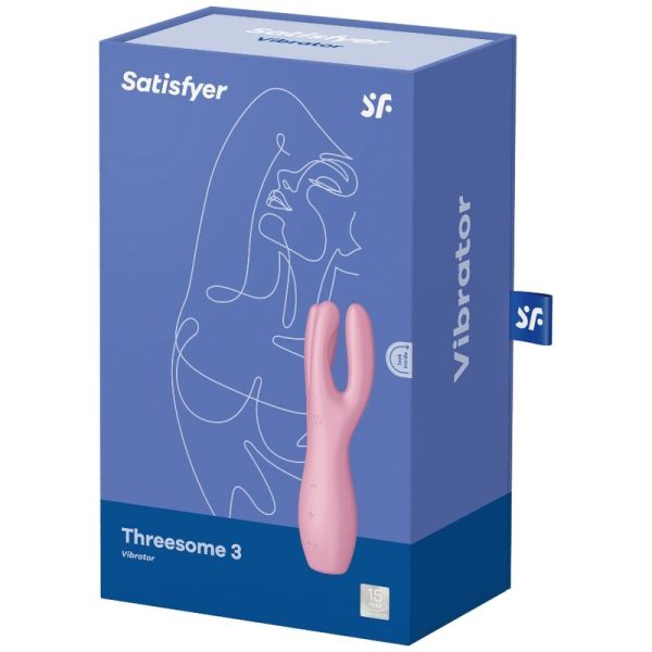 VIBRADOR SATISFYER THREESOME 3 - ROSA - Imagen 4