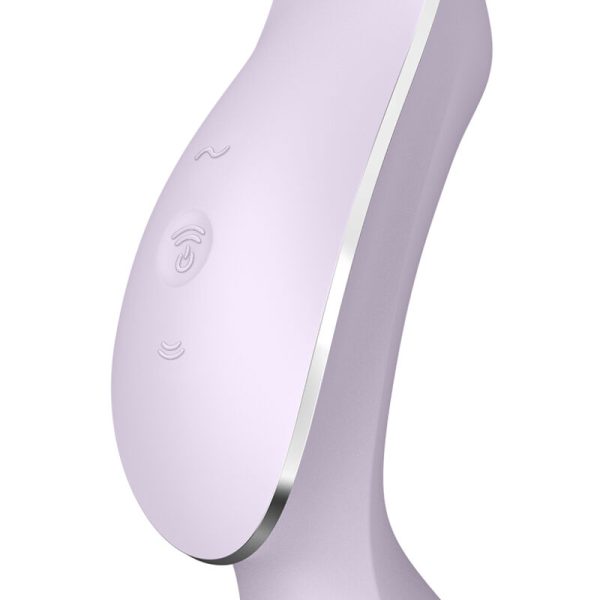 ESTIMULADOR Y VIBRADOR SATISFYER CURVY TRINITY 2 - MORADO - Imagen 3