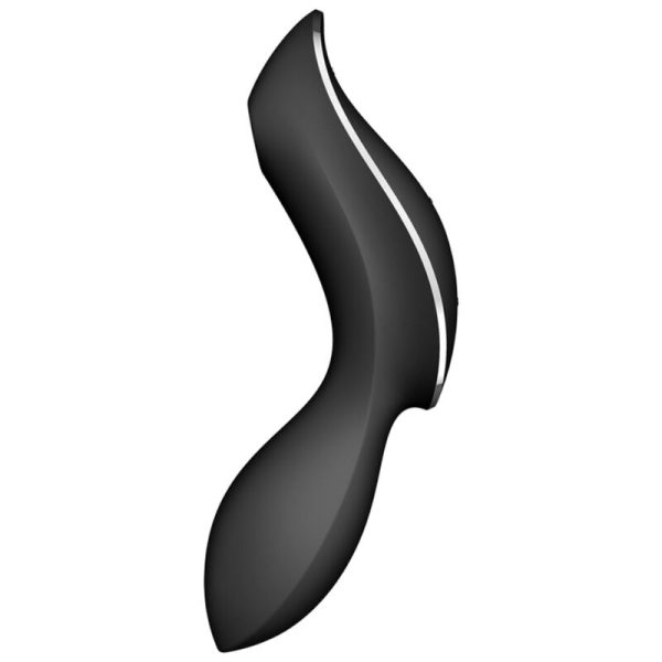 ESTIMULADOR Y VIBRADOR SATISFYER CURVY TRINITY 2 - NEGRO - Imagen 2