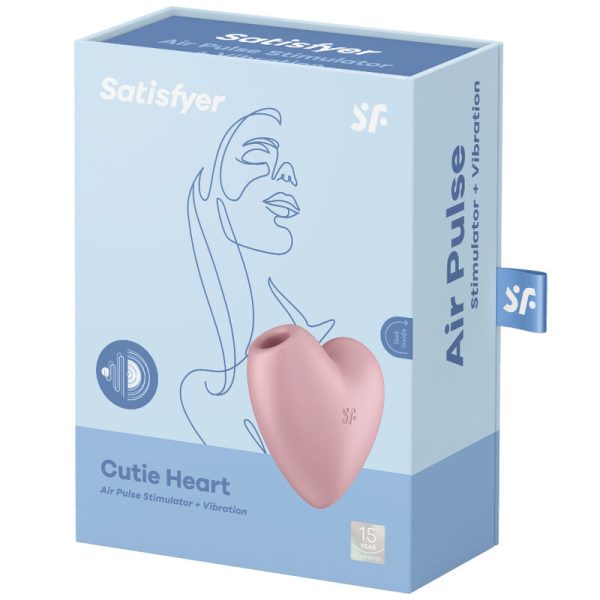 ESTIMULADOR CARDIACO Y VIBRADOR SATISFYER CUTIE - ROSA - Imagen 4