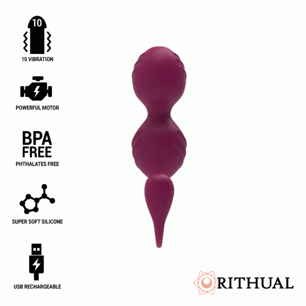 RITHUAL - NISHA BOLAS VIBRADORAS KEGEL RECARGABLES ORQUÍDEA ORQUIDEA TALLA 1