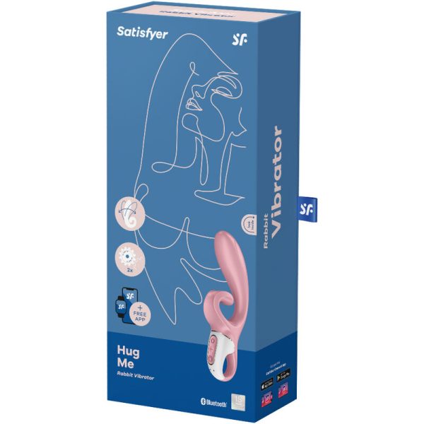 APP VIBRADOR SATISFYER HUG ME CONEJO - ROSA - Imagen 4