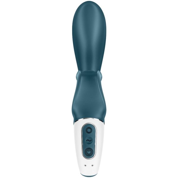 APP VIBRADOR SATISFYER HUG ME CONEJO - AZUL - Imagen 3