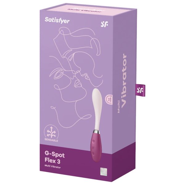 SATISFYER G-SPOT FLEX 3 MULTI VIBRADOR - ROJO - Imagen 4