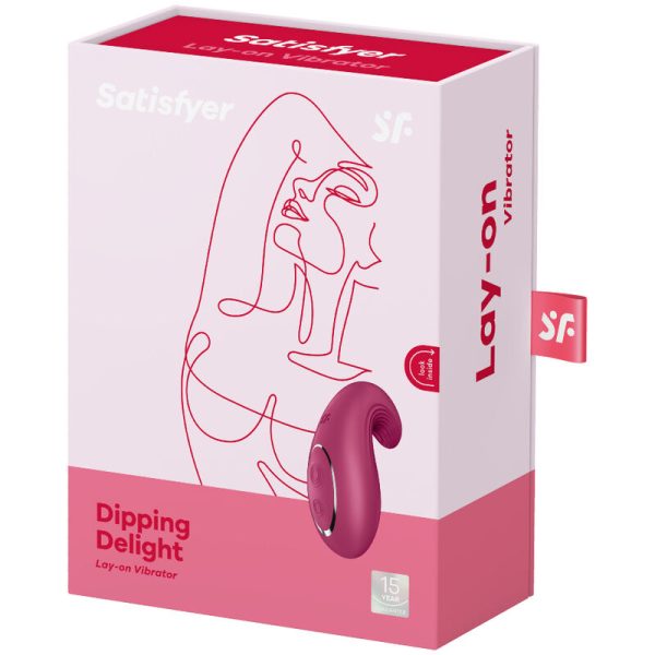 VIBRADOR DE PIE SATISFYER DIPPING DELIGHT ROJO - Imagen 4