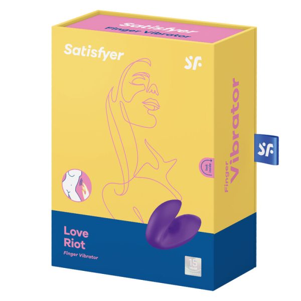 VIBRADOR DEDO SATISFYER LOVE RIOT - MORADO - Imagen 4