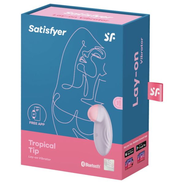 VIBRADOR DE PUNTA SATISFYER TROPICAL TIP LILA - Imagen 5