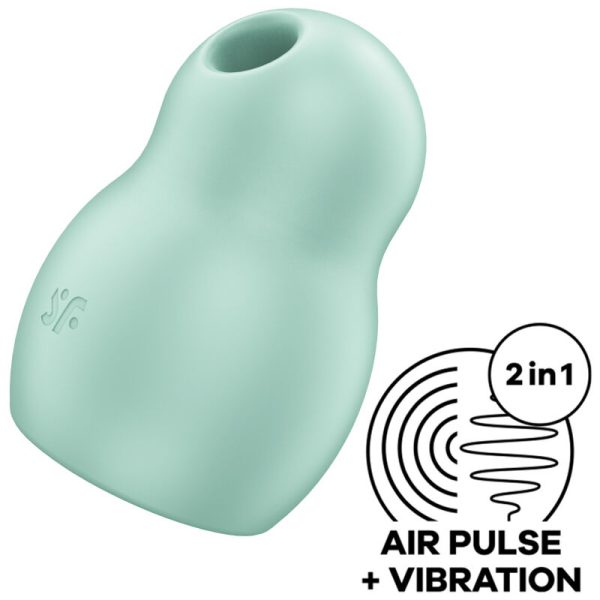 ESTIMULADOR Y VIBRADOR DE PULSO DE AIRE DUAL SATISFYER PRO TO GO 1 - VERDE