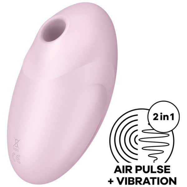 ESTIMULADOR Y VIBRADOR DE PULSO DE AIRE SATISFYER VULVA LOVER 3 - ROSA