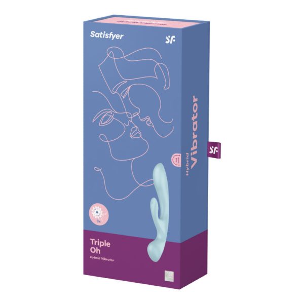 VIBRACIÓN HÍBRIDA SATISFYER TRIPLE OH - AZUL - Imagen 4