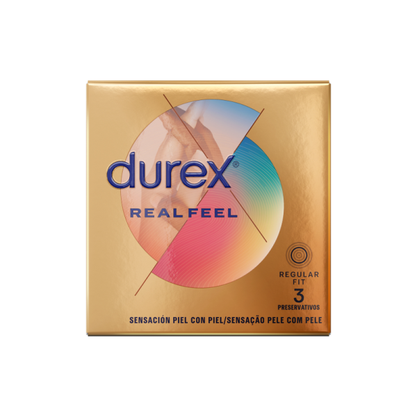 DUREX - CONDONES REAL FEEL 3 UNIDADES - Imagen 2