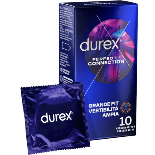 DUREX - CONEXIÓN PERFECTA LUBRICACIÓN EXTRA SILICONA 10 UNIDADES