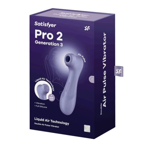 SATISFYER PRO 2 GENERACIÓN 3 TECNOLOGÍA AIRE LIQUIDO - LILA - Imagen 6