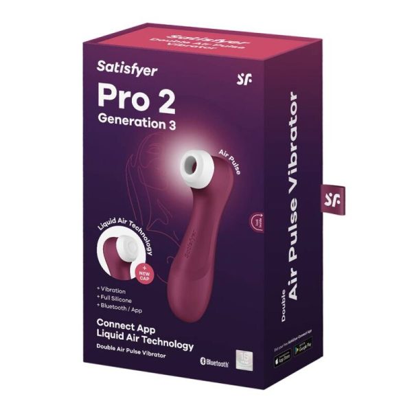 SATISFYER PRO 2 GENERACI N 3 - VINO TINTO BLUETOOTH & APP GRANATE TALLA 1 - Imagen 7